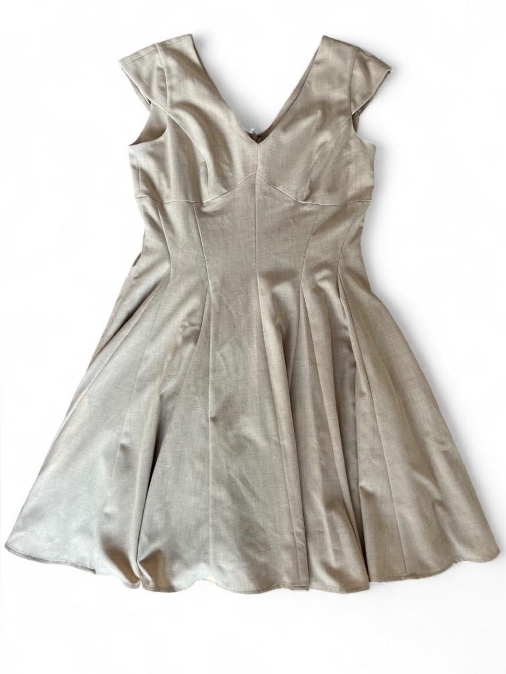Minimalist Beige Formal Calvin Klein Dress  12